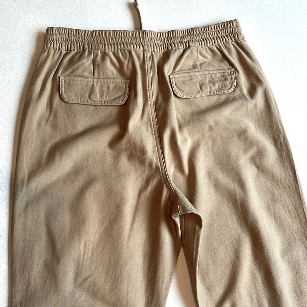 J.Crew Tie-Waist Camp Pant- NWT- Dark Beechwood- Size MEDIUM - Picture 8 of 9